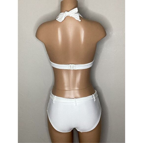 New. SEAFOLLY white high waisted bikini. US size 6/8. Retails $175 - Picture 3 of 12